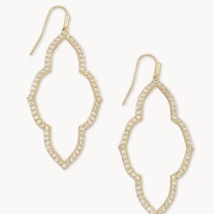 KENDRA SCOTT Elegant Gold and Bling Women's Earrings